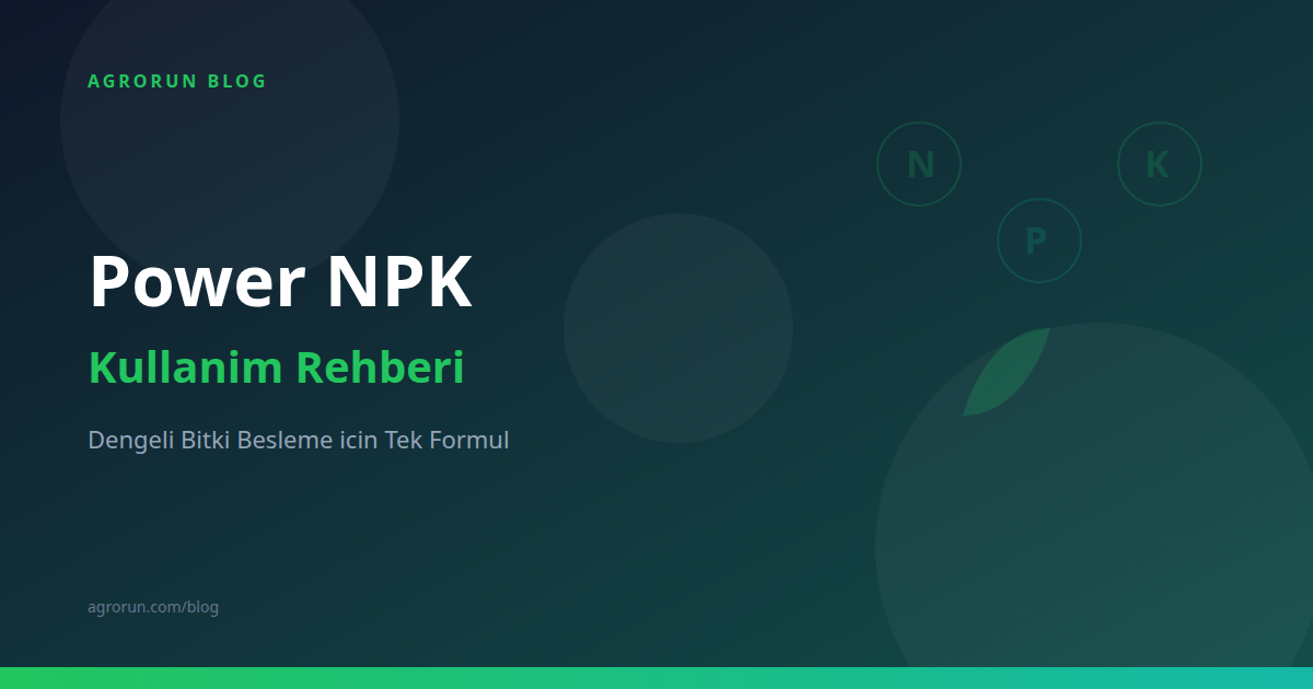 Power NPK Usage Guide: Balanced Plant Nutrition in One Formula